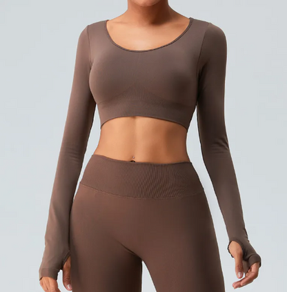 Serenity Open-Back Yoga Jacket — Style Meets Performance