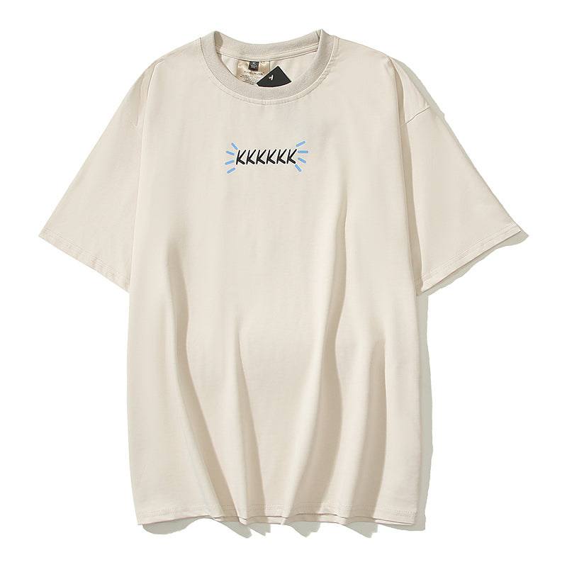 Serendipity Graphic Oversized Tee — Streetwear Smiley Print