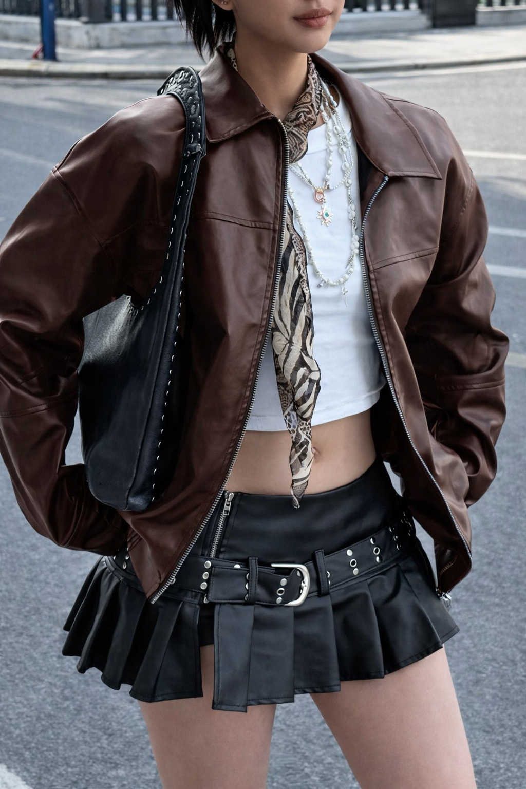 Women's Retro Leather Jacket