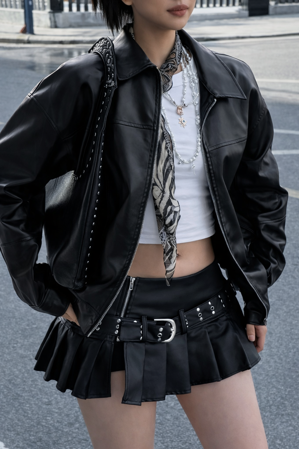Women's Retro Leather Jacket