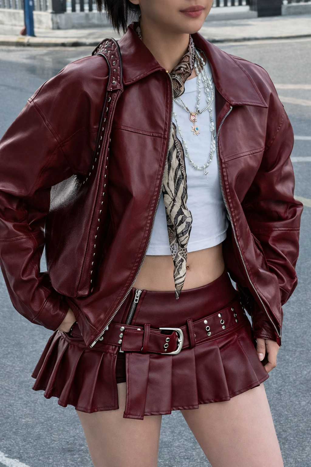 Women's Retro Leather Jacket