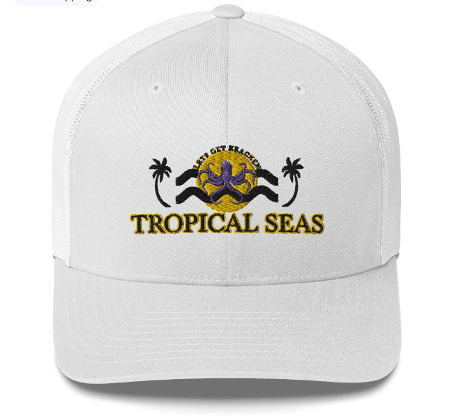 Tropical Lets Get Kraken Trucker Hat